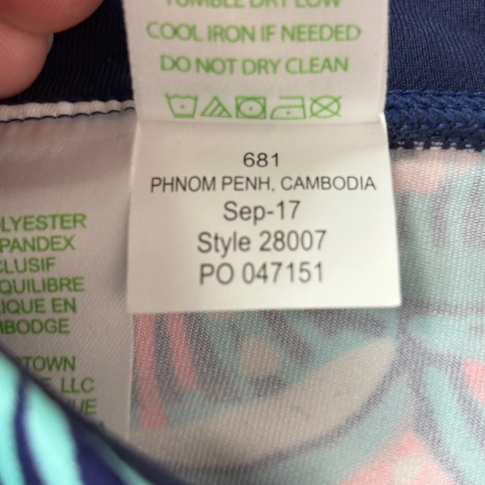 Lilly Pulitzer Women‎ Leggings Small Pink Blue Luxletic Activewear 28007 Resort